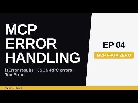 MCP Server Error Handling: isError Results vs JSON-RPC Errors