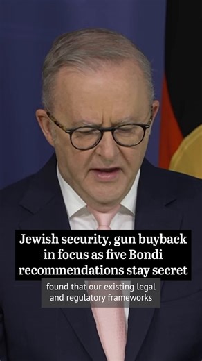 Jewish security, gun buyback in focus as five Bondi recommendations stay secrethttps://t.co/gpl7jGPUh1