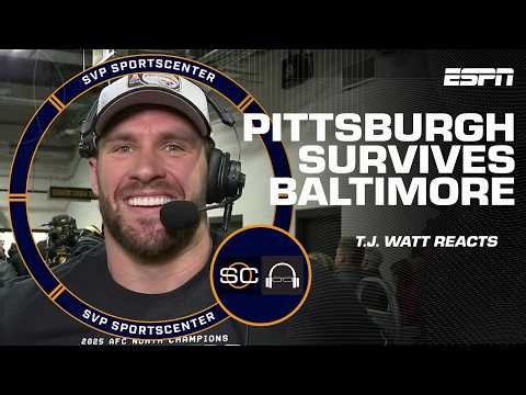 'IT'S INCREDIBLE!' - T.J. Watt reacts to Steelers winning the AFC North title | SC with SVP