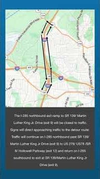 More roadwork coming to I-285 this weekend