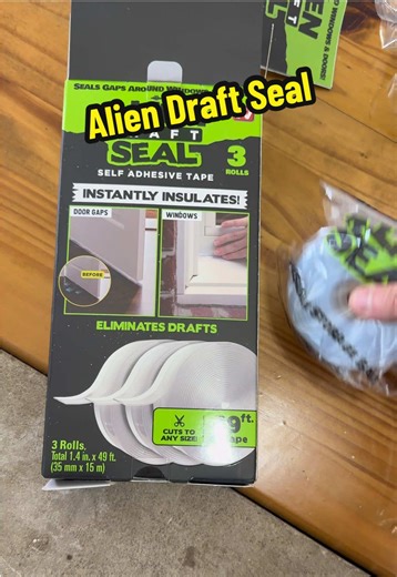 Block Cold Air with Alien Draft Seal Tape
