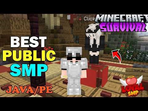 🐦‍🔥 New Best Public Survival Smp Server For Minecraft 🍿 | Java/Pe/Pojav | 24/7 Online | Free To Join