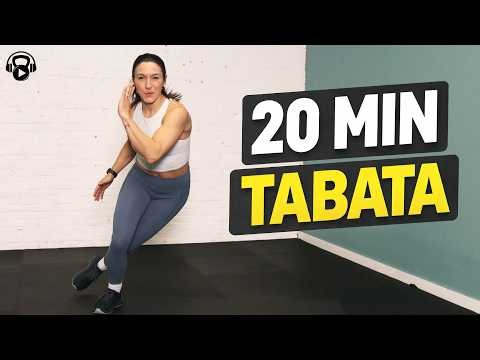 20 MIN TABATA | Cardio + Core + Strength | No Equipment (w/ Modifications)