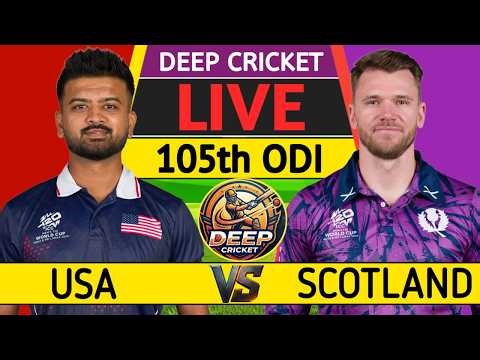 Live : SCO vs USA 105th ODI | Scotland vs United States 105th Match | Men's CWC League 2 2023-27