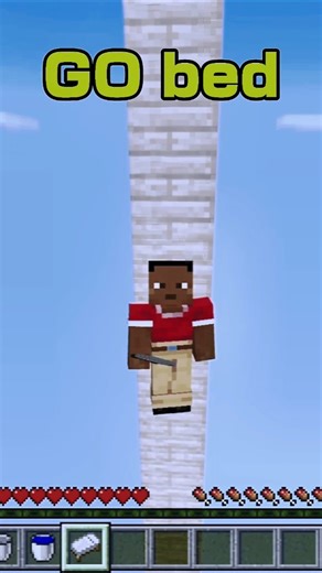 Falling 600 Blocks into a Bed! Can I Survive? [Minecraft]