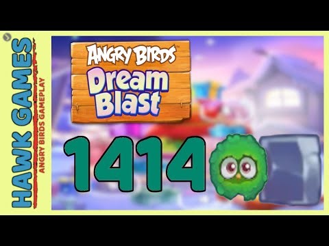 Angry Birds Dream Blast Level 1414 - Walkthrough, No Boosters