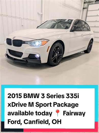 2015 BMW 3 Series 335i xDrive 4D Sedan AWD 3.0L Turbo 104k miles! $15,900 Power Moonroof, Immaculate Heated Power Front Leather Seats w/Driver Memory, M Sport Package, 18 X 8 Star-Spoke (Style 400M) Wheels, Shadowline Exterior Trim, Aerodynamic Kit, Carbon Fiber Decklid Spoiler, Dual Exhaust, Keyless Entry, Push Start, M Steering Wheel, Parking Assistant, Park Distance Control, Driver Assistance Package, Rear View Camera, Forward & Reverse Park Sensors, Hi-Fi Sound System, BMW Online And BMW App