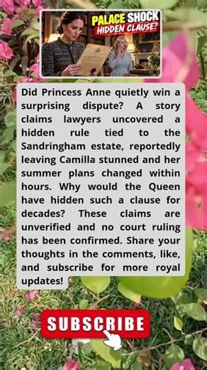 Princess Anne Reportedly Wins Sandringham Dispute Over Hidden Estate Terms #royalfamily