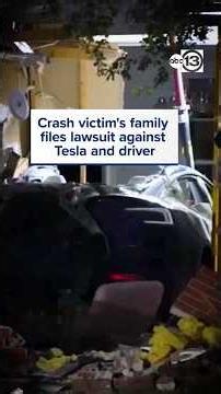 Crash victim's family files lawsuit against Tesla, driver
