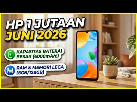 JUNI 2026! 10 Rekomendasi HP 1 JUTAAN TERBAIK – Kamera Bening, RAM Besar Anti Lag & Baterai Awet
