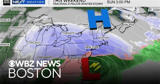 Weekend winter storm looks increasingly likely to bring snow to northeast, forecast shows