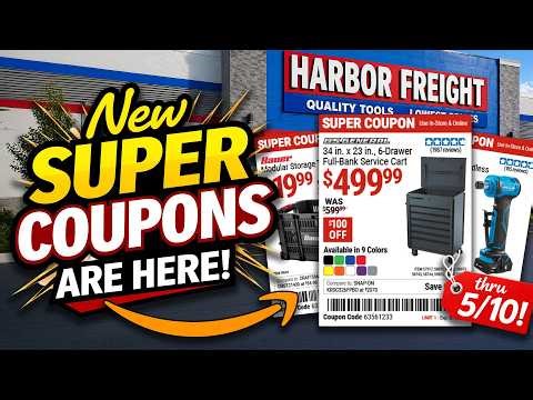 💥 Harbor Freight JUST DROPPED Super Coupons (Thru 5/10) – These Deals Are INSANE!