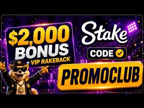 Stake Promo Code "PROMOCLUB" - VIP RAKEBACK and $2,000 Bonus