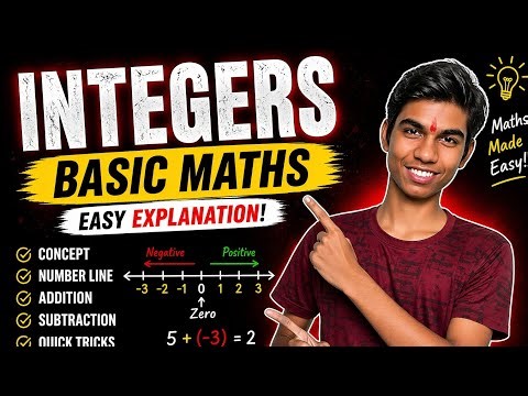 Integers Basics in 22 minutes🔥| Class 6 Maths| Positive & Negative Numbers Explained