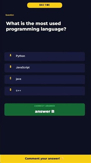 What is the most used programming language? Learn Python vs JavaScript!