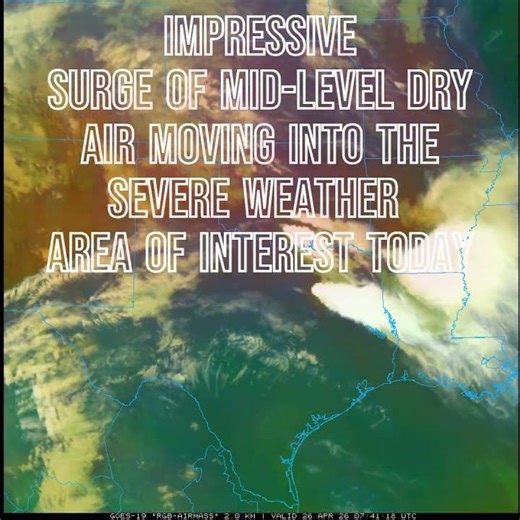 Tracking Dry Air & Atmospheric Capping 🌬️ #shortsvideo #weatherupdate