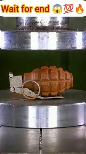 Hydraulic Press vs old American Grenade From World War 2 #satisfying #asmr #hydraulicpress #crush