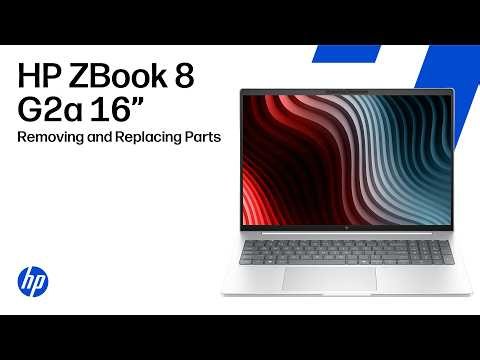 Removing & replacing parts | HP ZBook 8 G2a 16-inch Mobile Workstation PC | HP Computer Service