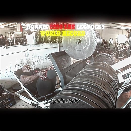 Ronnie 2250 LBS Leg press💪🏿🦍🫡 #bodybuilding #ronniecoleman #millionviews #gym #trending