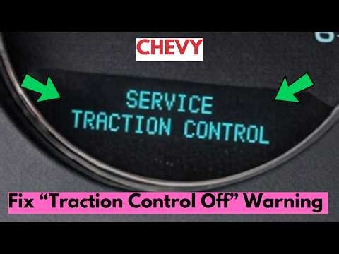 How To Fix "Traction Control Off Warning" In Chevy?