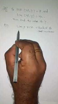 Missing Number Trick 🔥 HCF & LCM