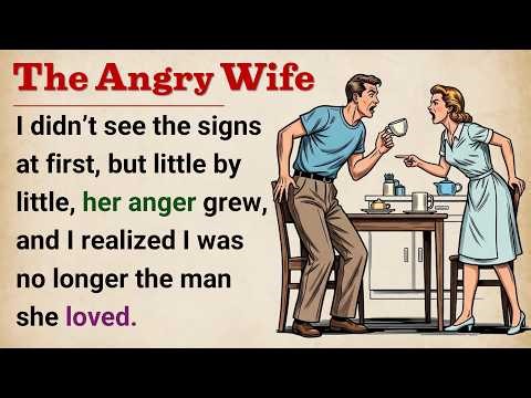 The Angry Wife | Level 3 English Listening Practice || Learn English With Story 💔