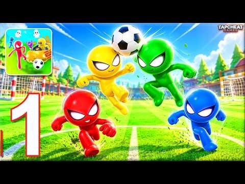 Stickman Crazy Box - Gameplay Walkthrough Part 1 - Stickman Party Crazy Box 1 2 3 4 Players