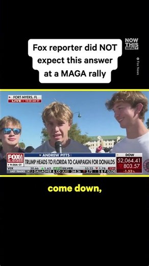 Student Challenges Trump Rally Reporter