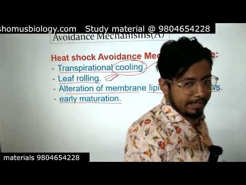 Plant stress physiology csir net life sciences | Heat stress plant physiology lecture