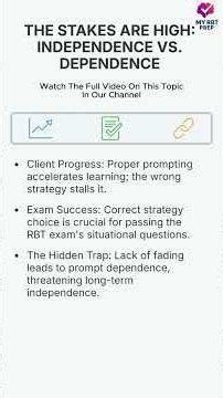 Prompting and Prompt Fading - Learn ABA (Part 1)