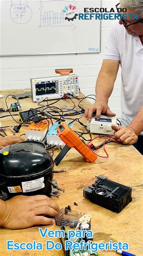 WhatsApp 47992854019 - trechinho treinamento presencial tecnologia inverter dos compressores