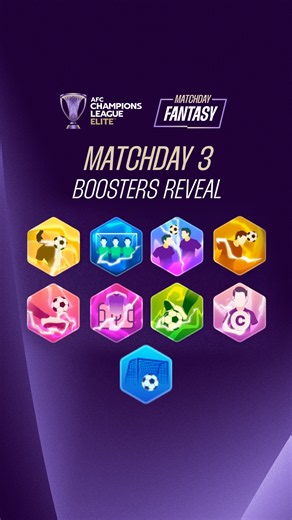 Matchday 3 boosters revealed 👀 Which one are you playing in #ACLEliteFantasy? Visit the AFC LIVE App to play 🎮
