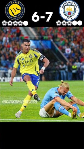 Haaland Injured CR7 In Final Al Nassr VS Manchester City Imaginary Final #ronaldo vs #haaland