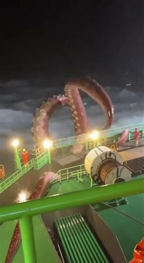 Giant Octopus vs Boat – Terrifying Attack! #mustwatch #sea #epic #predatorshowdown #shortsfeed