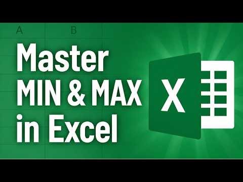 Excel MIN & MAX Formula Trick 🔥 Find Smallest & Largest Number in 5 Seconds!