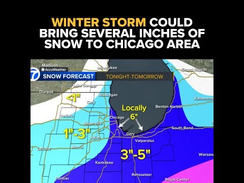 Winter storm could bring several inches of snow to Chicago area as frigid wind chills continue