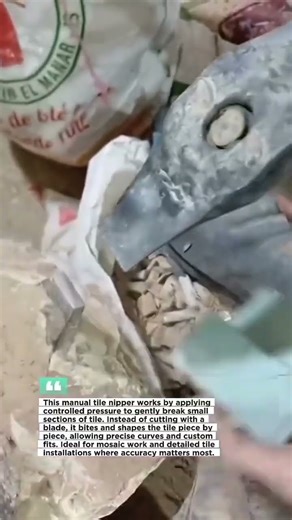 Perfect Tile Shaping by Hand Using Simple Tools #TileNipper #Tiling #USA