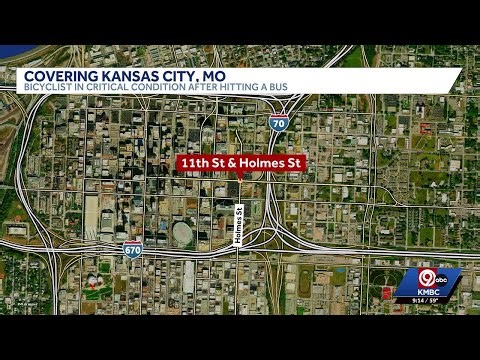 Bicyclist injured after crash with KCATA bus in downtown Kansas City