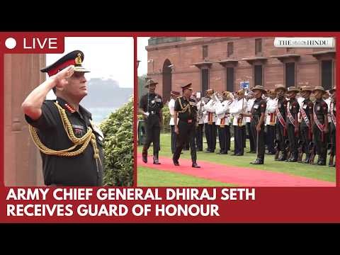 Chief of the Army Staff General Dhiraj Seth receives Guard of Honour