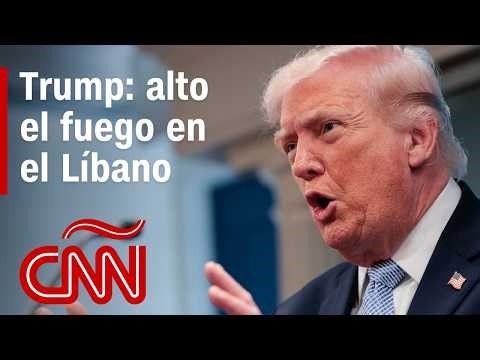 Guerra en Irán: Trump anuncia alto el fuego de 10 días en el Líbano