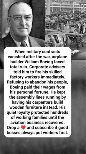 How Boeing's Founder Spent Millions To Save Workers