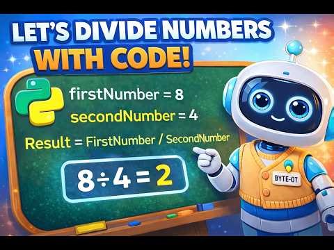 Division in Python for Kids | Live Coding Demo 🤖🐍