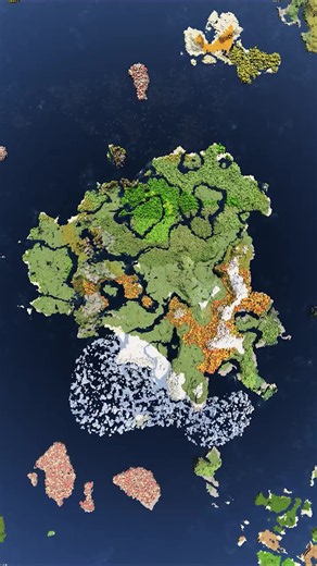 CONTINENT SEED With 20 Biomes Dappled Cherry Mountain Range 🌸🏔️ Minecraft Bedrock/Java 26.3 • #minecraftseeds #minecraft