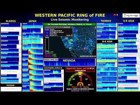 The Pacific Ring of Fire – Live Seismic Monitoring