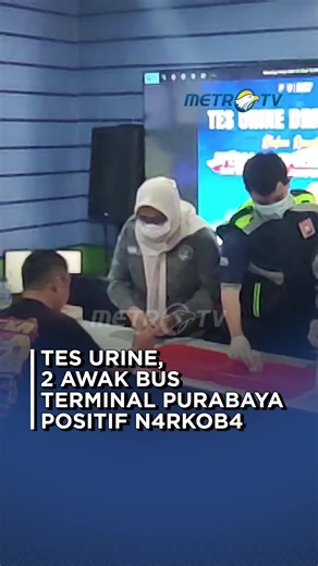 Tes Urine Pengemudi Bus di Terminal Purabaya