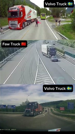 Heavy truck brake test! Volvo vs FAW 🔥
