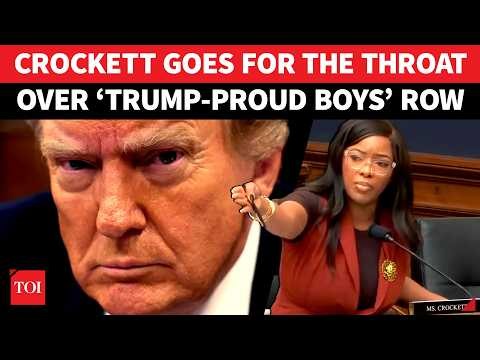 ‘Rolling With Proud Boys…’: Crockett FLAMES Trump For ‘Snuggling Up’ With White Supremacist In House