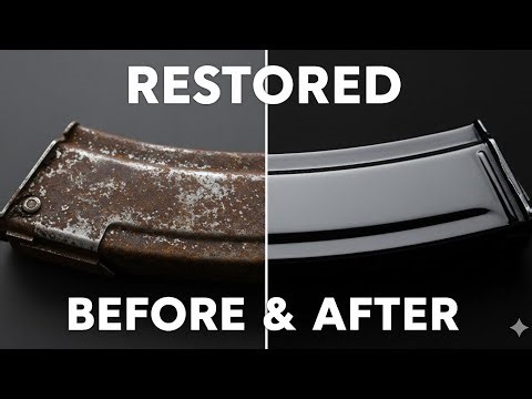 Extreme Restoration: Reviving a Rusty AK-47 Magazine | Before & After