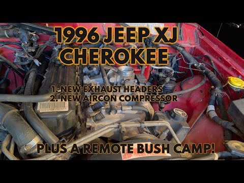 Jeep XJ Cherokee big job: Replace aircon compressor, remove intake manifold, install exhaust headers