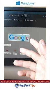 How to Copy All Text from Image, Picture, Photo, Web using Windows PC very Easy! Offline!